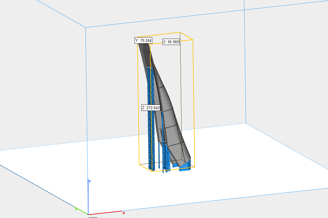 add supports for metal part_for industrial metal 3d printer